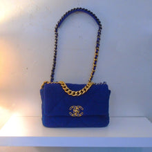 Load image into Gallery viewer, Chanel Vintage 19 Cobalt Tweed