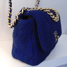 Load image into Gallery viewer, Chanel Vintage 19 Cobalt Tweed