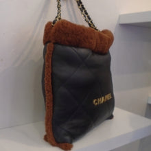 Load image into Gallery viewer, Chanel Vintage 22 Hobo W/Shearling Trim (Shearling Pochette Included)