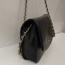 Load image into Gallery viewer, Chanel Vintage Black Caviar Leather Half Moon WOC