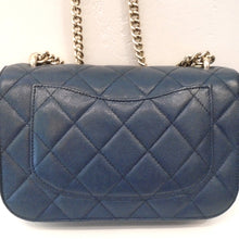 Load image into Gallery viewer, Chanel Vintage Blue Caviar 2-Way