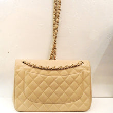 Load image into Gallery viewer, Chanel Vintage Cream Caviar Double Flap 30