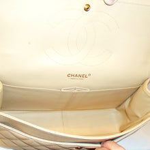 Load image into Gallery viewer, Chanel Vintage Cream Caviar Double Flap 30