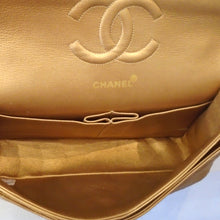Load image into Gallery viewer, Chanel Vintage Gold Double Flap 25
