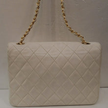 Load image into Gallery viewer, Chanel Vintage Lambskin Pearl White Flap