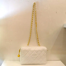 Load image into Gallery viewer, Chanel Vintage Pure White Caviar Shoulder Bag