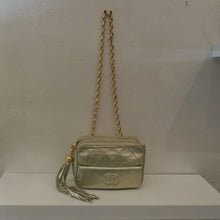 Load image into Gallery viewer, Chanel Vintage Quilted Gold Lambskin