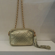 Load image into Gallery viewer, Chanel Vintage Quilted Gold Lambskin