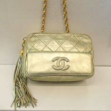 Load image into Gallery viewer, Chanel Vintage Quilted Gold Lambskin
