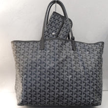 Load image into Gallery viewer, Goyard Dark Gray/Light Gray Saint Louis PM With Snap Wallet