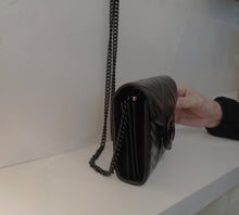 Load image into Gallery viewer, Gucci Vintage Black Chevron WOC