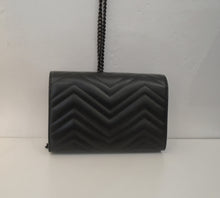 Load image into Gallery viewer, Gucci Vintage Black Chevron WOC
