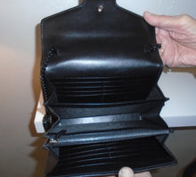 Load image into Gallery viewer, Gucci Vintage Black Chevron WOC