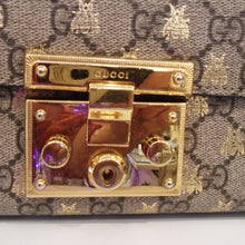 Load image into Gallery viewer, Gucci Vintage Guccissima Small Gold Bee Padlock 2 Way Bag