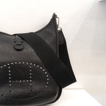 Load image into Gallery viewer, Hermes Black Evelyne Clemence Leather PM