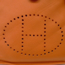 Load image into Gallery viewer, Hermes Vintage Orange Clemence Leather Evelyn PM