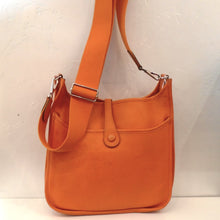 Load image into Gallery viewer, Hermes Vintage Orange Clemence Leather Evelyn PM