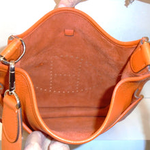 Load image into Gallery viewer, Hermes Vintage Orange Clemence Leather Evelyn PM