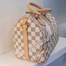 Load image into Gallery viewer, Louis Vuitton Vintage Damier Azur Nautical Speedy 25