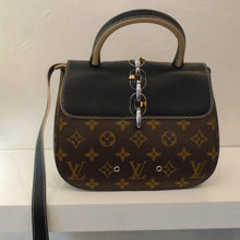 Load image into Gallery viewer, Louis Vuitton Vintage Monogram/Black Leather Chain IT PM