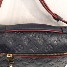 Load image into Gallery viewer, Louis Vuitton Vintage Navy Metis Burgundy Trimmed Pochette