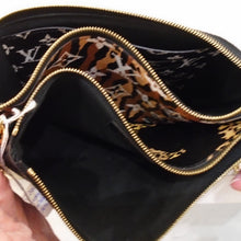 Load image into Gallery viewer, Louis Vuitton Vintage Reverse Jungle Double Pochette Crossbody