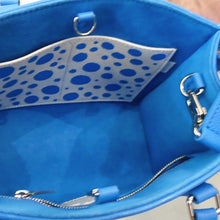 Load image into Gallery viewer, Louis Vuitton Vintage x Yayoi Kusama Blue Empreinte Leather On The Go PM