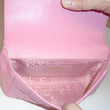Load image into Gallery viewer, Chanel Vintage Limited Edition Pink Lambskin Chocolate Bar Flap