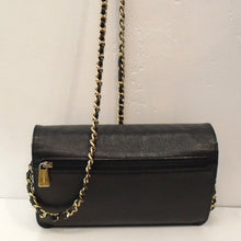 Load image into Gallery viewer, Chanel Vintage Black Caviar Leather Half Moon WOC
