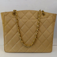 Load image into Gallery viewer, Chanel Vintage Cream Caviar Turn Lock
