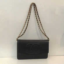 Load image into Gallery viewer, Chanel Vintage Caviar Half Moon WOC
