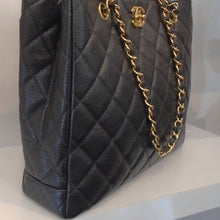 Load image into Gallery viewer, Chanel Vintage Caviar Leather Tote Handbag
