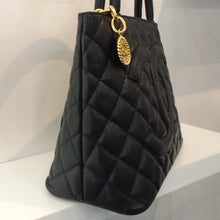 Load image into Gallery viewer, Chanel Vintage Caviar Leather Top Handle Medallion Bag
