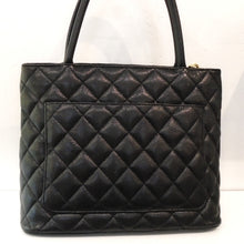 Load image into Gallery viewer, Chanel Vintage Caviar Leather Top Handle Medallion Bag
