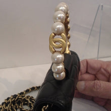 Load image into Gallery viewer, Chanel Vintage Faux Pearl Clutch With Chain
