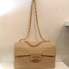 Load image into Gallery viewer, Chanel Vintage Flesh Tone Maxi 34 Shoulder Bag
