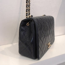 Load image into Gallery viewer, Chanel Vintage  Navy Lambskin Full Flap
