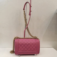 Load image into Gallery viewer, Chanel Vintage Small Hot Pink Boy Bag
