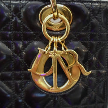 Load image into Gallery viewer, Dior Patent Leather Medium Lady Dior Bag With Strap
