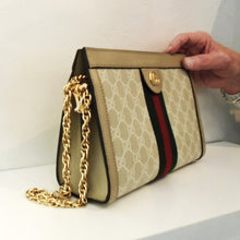 Load image into Gallery viewer, Gucci Vintage Ophidia Beige &amp; Cream Shoulder Bag
