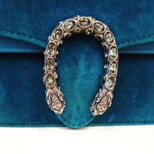 Load image into Gallery viewer, Gucci Vintage Teal Velvet Mini Dionysus
