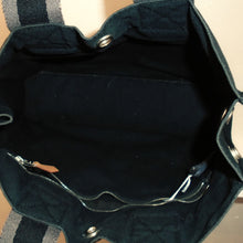 Load image into Gallery viewer, Hermes Vintage Black/Gray Canvas Fourre' Tout PM
