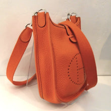 Load image into Gallery viewer, Herm`es Vintage Evelyne TPM Orange Clemence Leather
