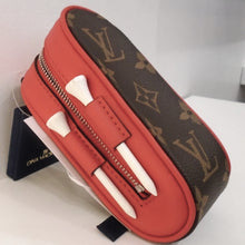 Load image into Gallery viewer, Louis Vuitton Vintage Andrews Red Golf Ball Case
