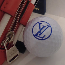 Load image into Gallery viewer, Louis Vuitton Vintage Andrews Red Golf Ball Case
