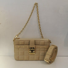 Load image into Gallery viewer, Louis Vuitton Vintage Beige Quilted Troca Damier
