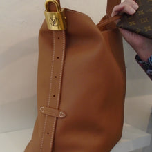 Load image into Gallery viewer, Louis Vuitton Vintage Cognac Padlock Low Key Hobo MM
