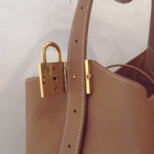 Load image into Gallery viewer, Louis Vuitton Vintage Cognac Padlock Low Key Hobo MM
