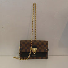 Load image into Gallery viewer, Louis Vuitton Vintage Damier Ebene Vavin Chain Wallet
