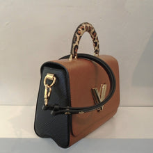 Load image into Gallery viewer, Louis Vuitton Vintage Leopard Print Wild At Heart Collection Twist Top Handle
